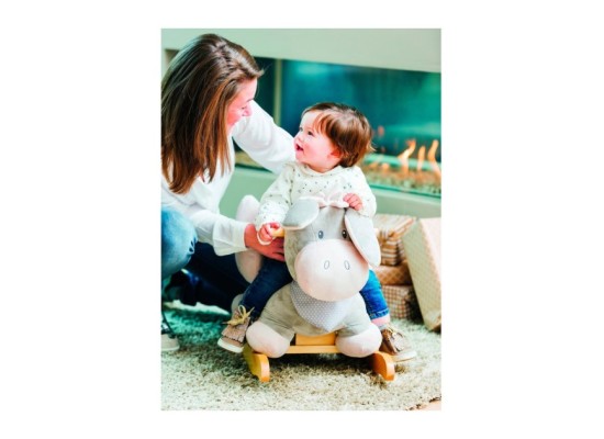 Schaukeltier Esel Cappuccino