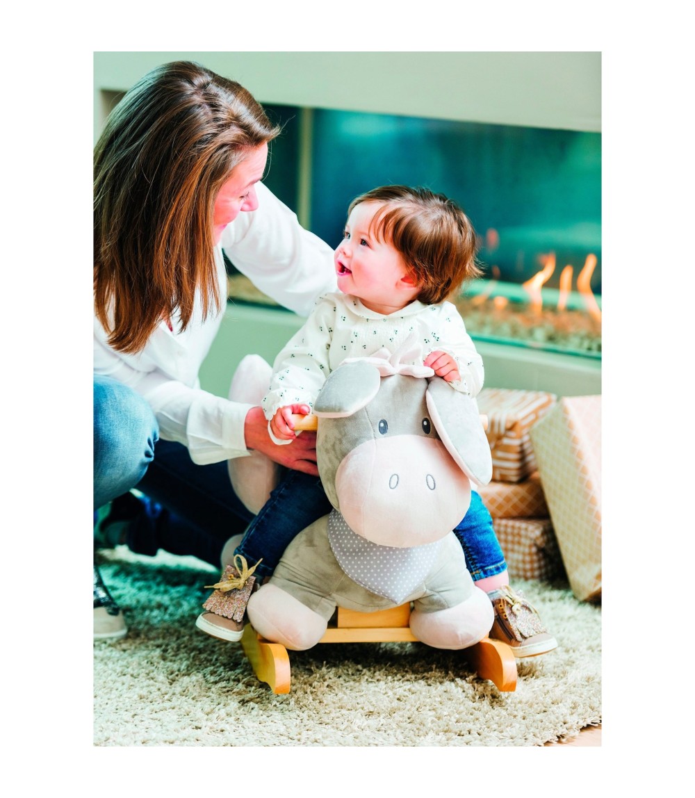 Schaukeltier Esel Cappuccino