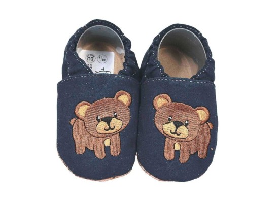 Kinderschuhe RecyStep Bär dunkelblau