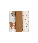 3er-Pack Mullwindeln 80x80 cm
