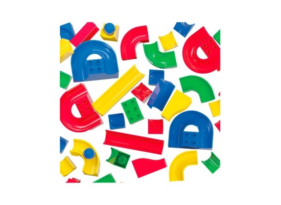 Kugelbahn Bahnelemente Set 55-tlg.