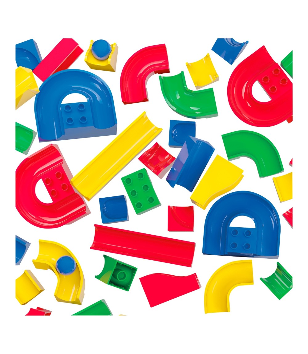 Kugelbahn Bahnelemente Set 55-tlg.