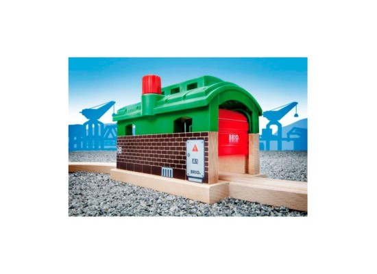 Lokschuppen mit Rolltor