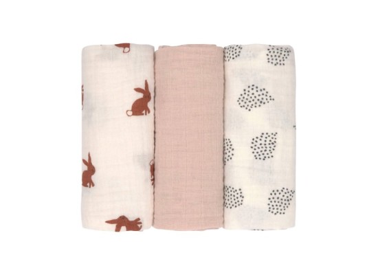 3er-Pack Mullwindeln 60x60 cm