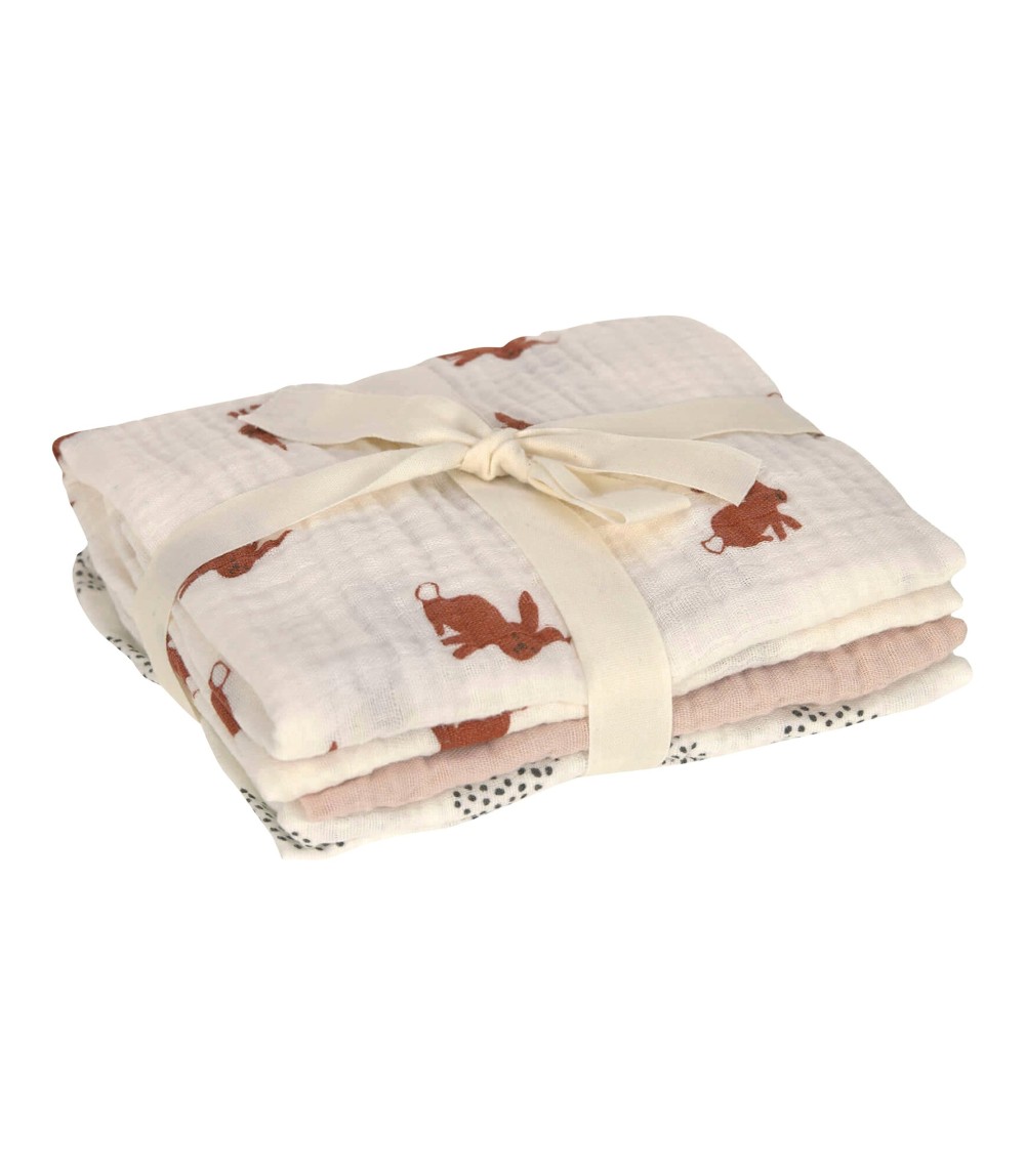 3er-Pack Mullwindeln 60x60 cm
