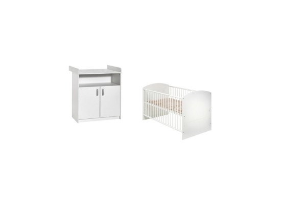 2-tlg. Babyzimmer Classic White