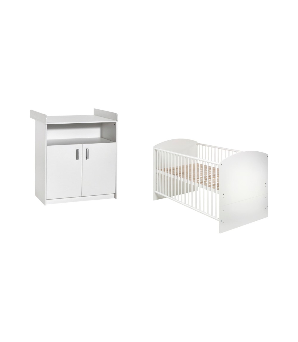 2-tlg. Babyzimmer Classic White
