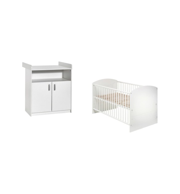 2-tlg. Babyzimmer Classic White
