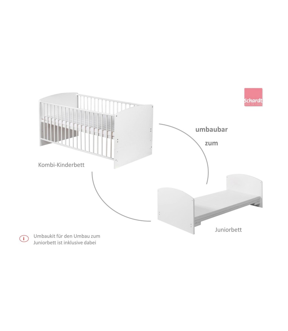 2-tlg. Babyzimmer Classic White