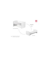 2-tlg. Babyzimmer Classic White
