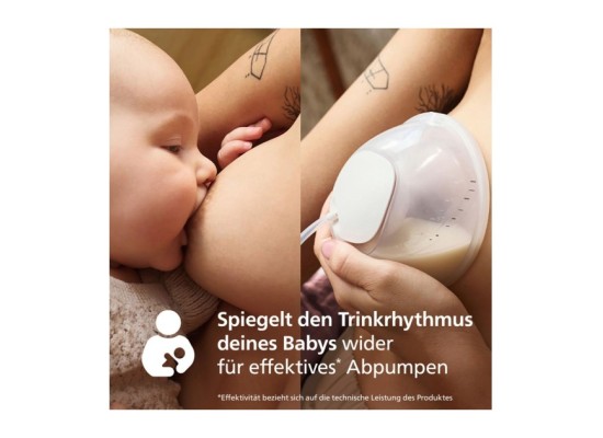 Elektrische Einzel-Milchpumpe handsfree SCF543/11