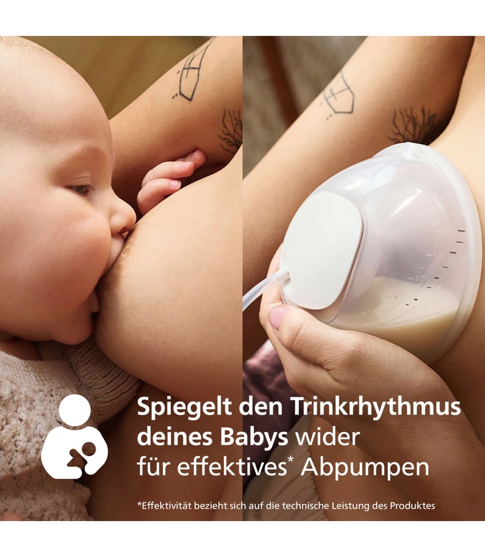 Elektrische Einzel-Milchpumpe handsfree SCF543/11