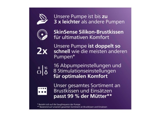 Elektrische Einzel-Milchpumpe handsfree SCF543/11