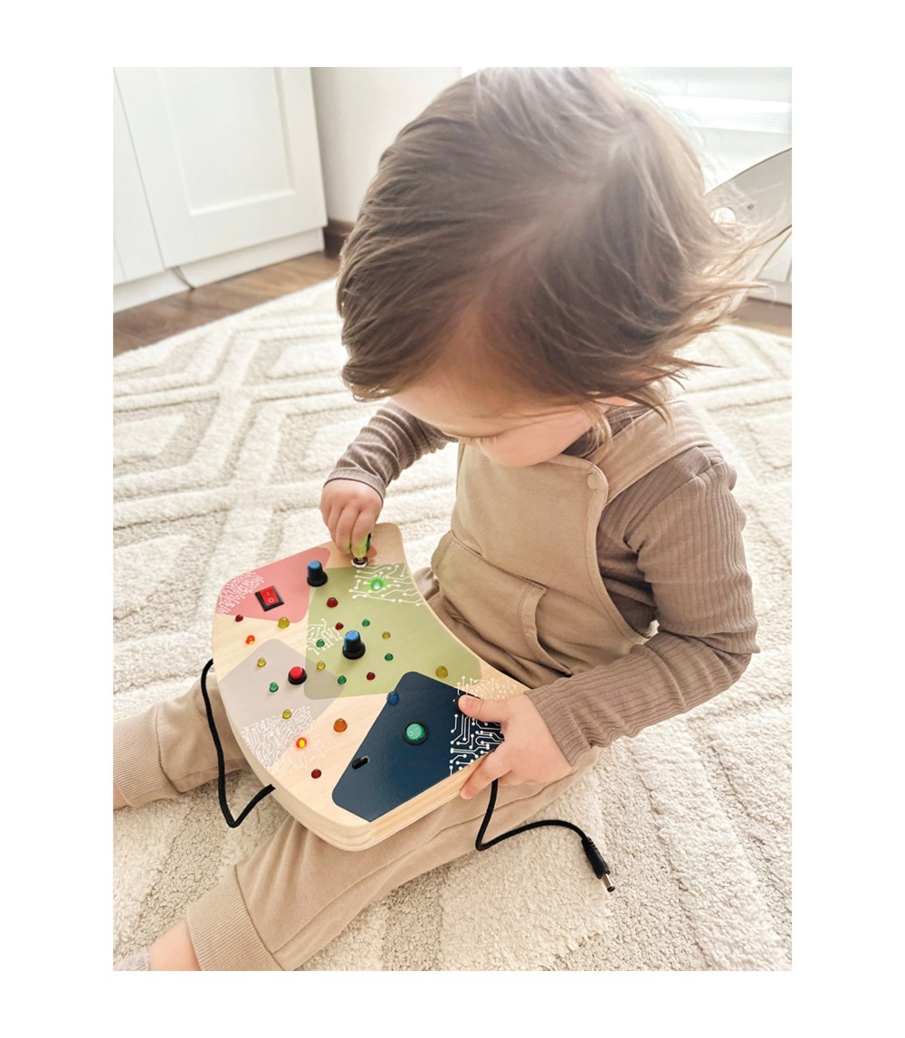 Motorikbrett LED Licht & Schalter