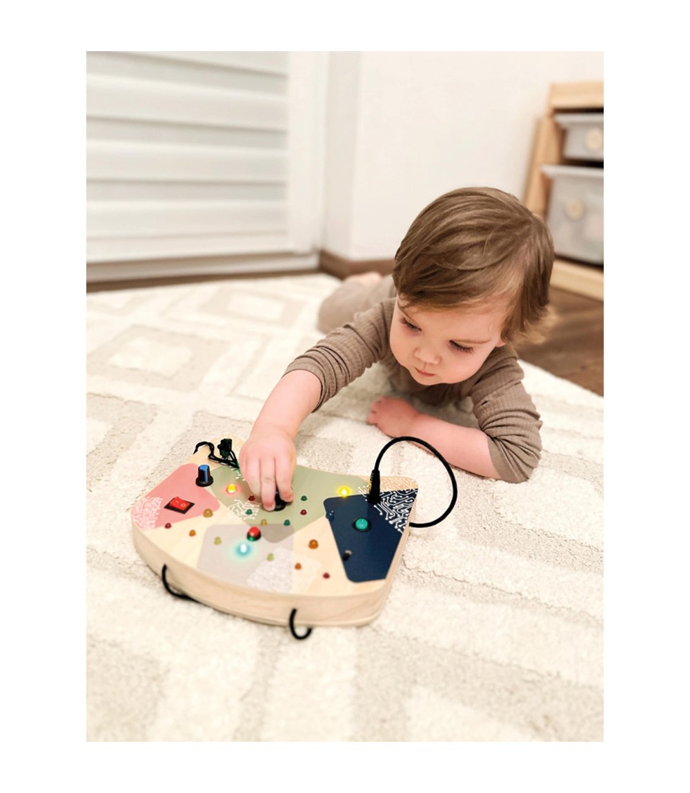 Motorikbrett LED Licht & Schalter