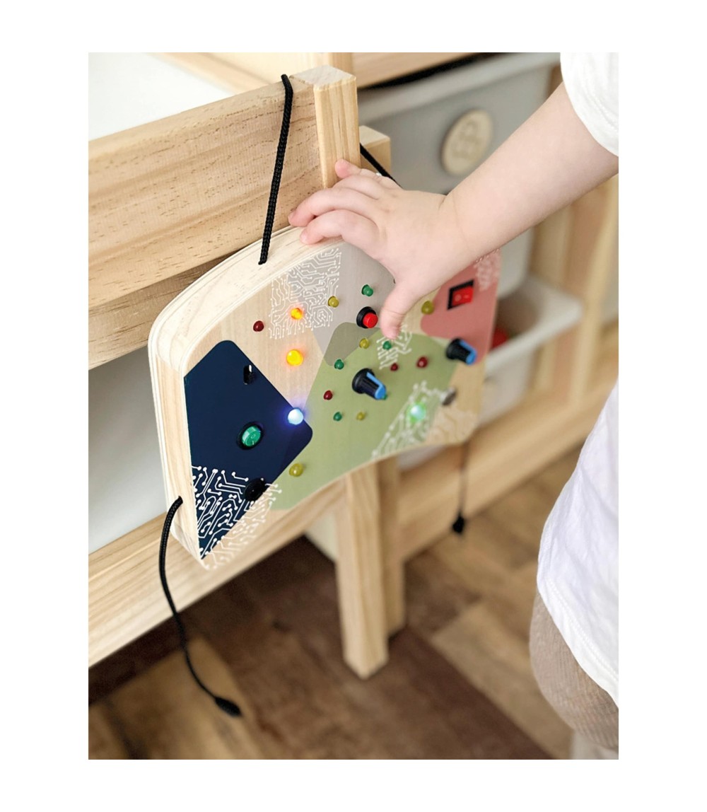 Motorikbrett LED Licht & Schalter