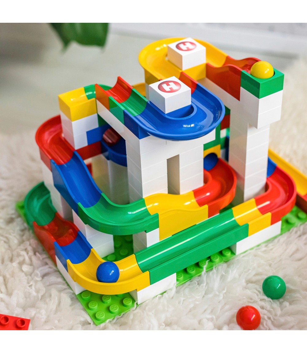 Kugelbahn Baukasten basis 123-tlg.