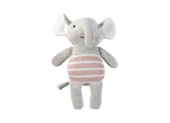 Babydecken-Set mit Greifling Elefant 80x100 cm