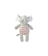 Babydecken-Set mit Greifling Elefant 80x100 cm