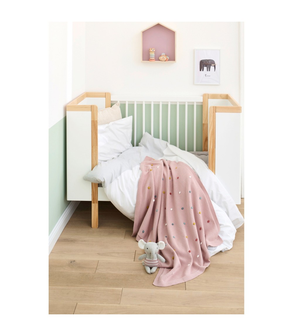 Babydecken-Set mit Greifling Elefant 80x100 cm