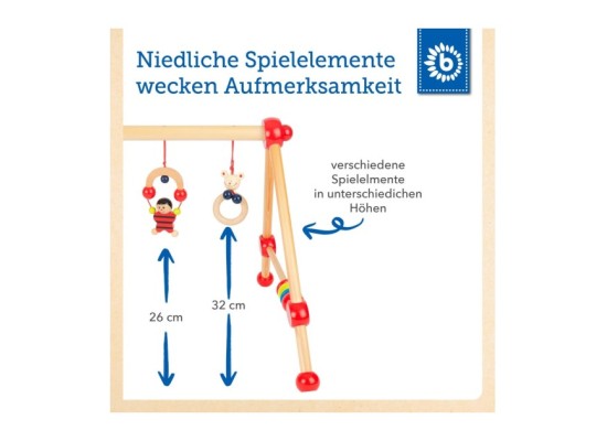 Spielbogen aus Holz Babys