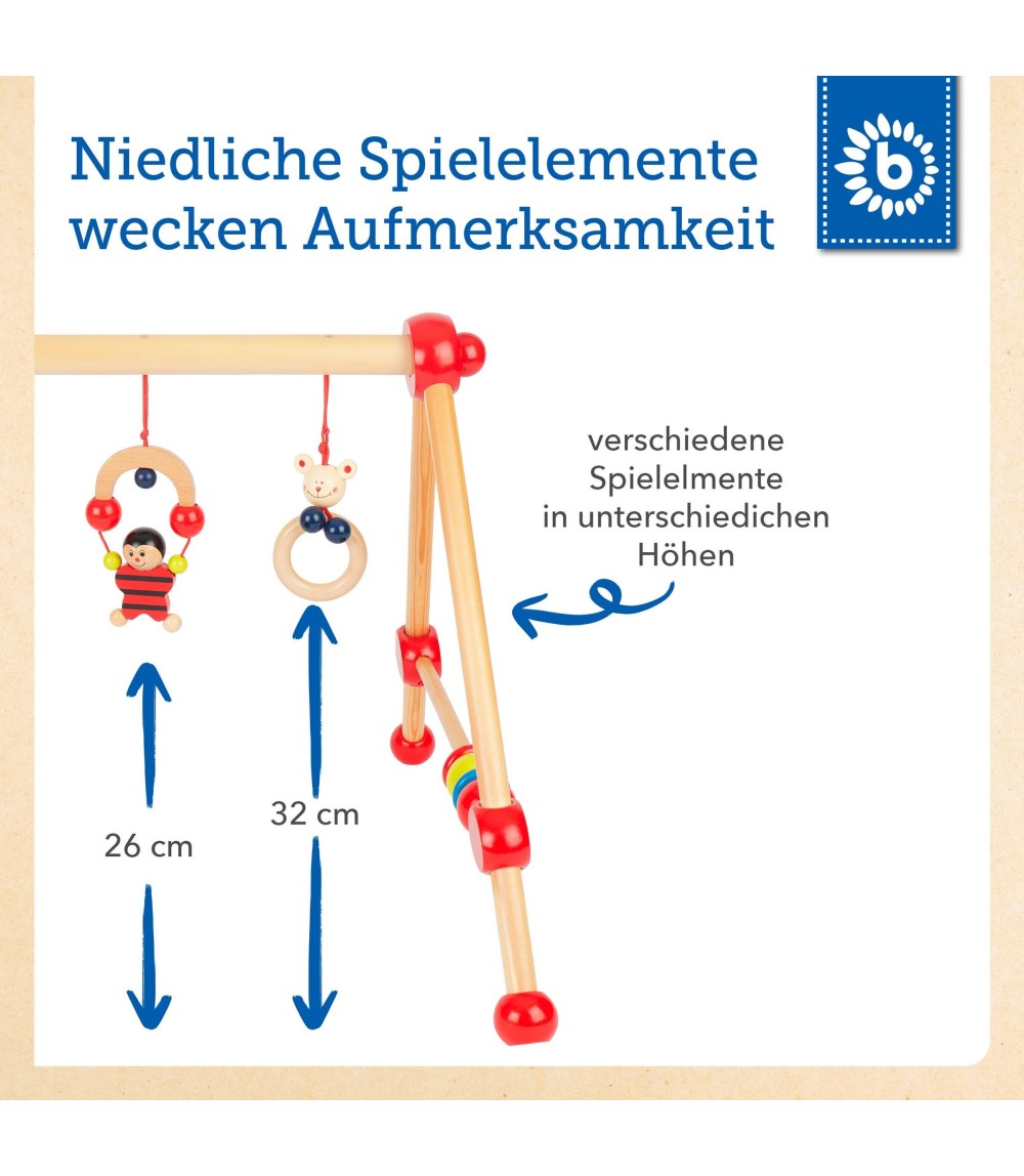 Spielbogen aus Holz Babys