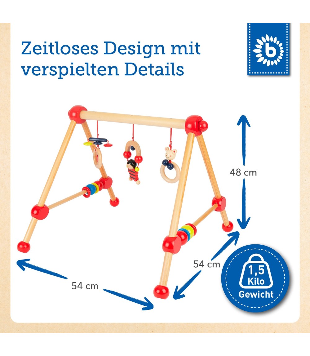 Spielbogen aus Holz Babys