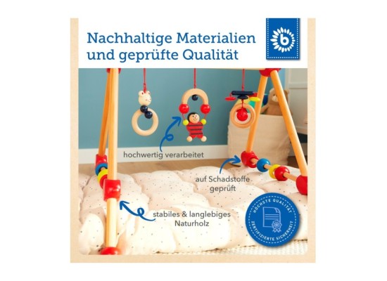 Spielbogen aus Holz Babys