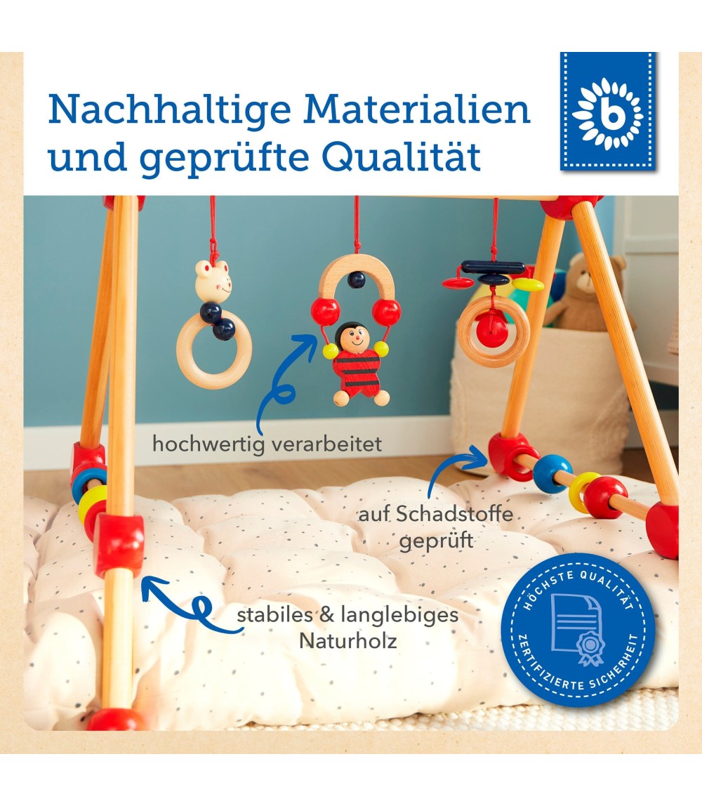 Spielbogen aus Holz Babys