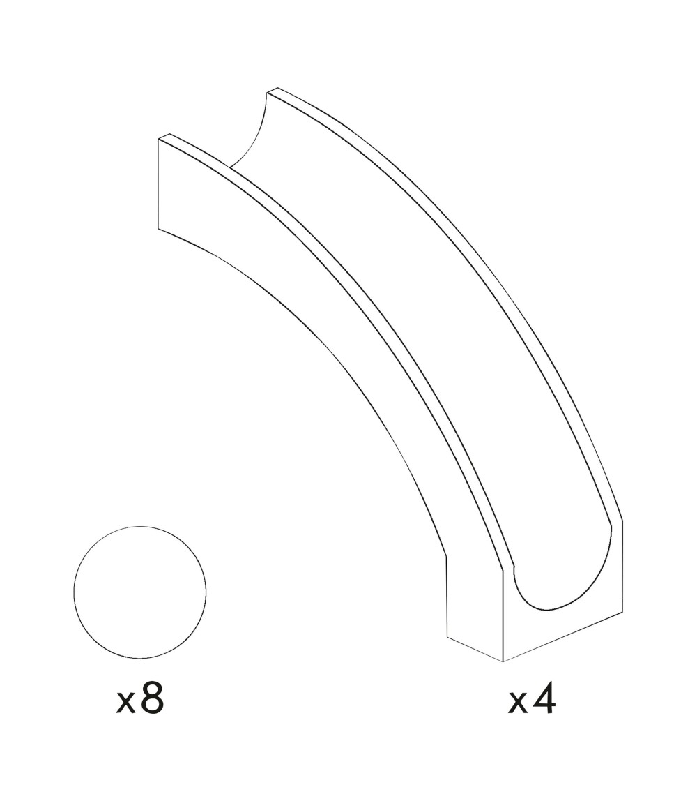 Kugelbahn Erweiterung Rutsche