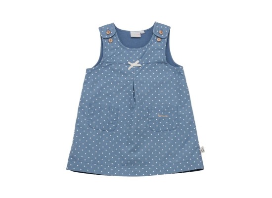 2-tlg. Set Webkleid mit Shirt Punkte