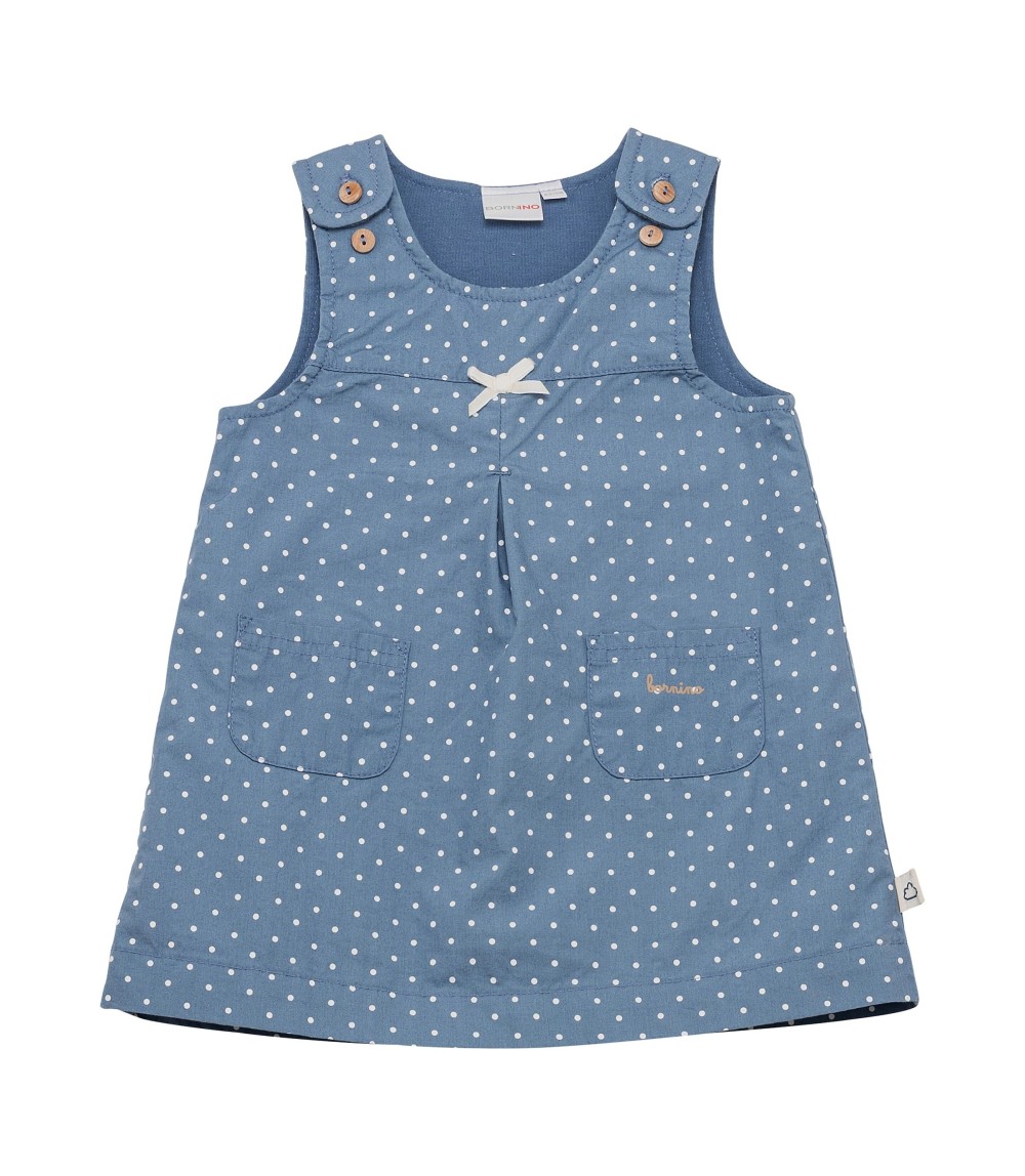 2-tlg. Set Webkleid mit Shirt Punkte