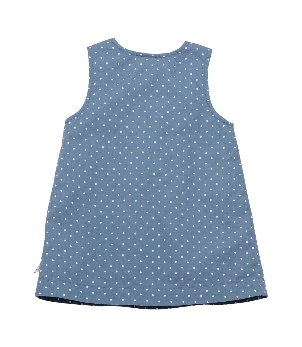 2-tlg. Set Webkleid mit Shirt Punkte