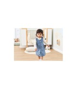 2-tlg. Set Webkleid mit Shirt Punkte