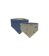2er-Pack Dreieckstücher Waffelpiqué Dino