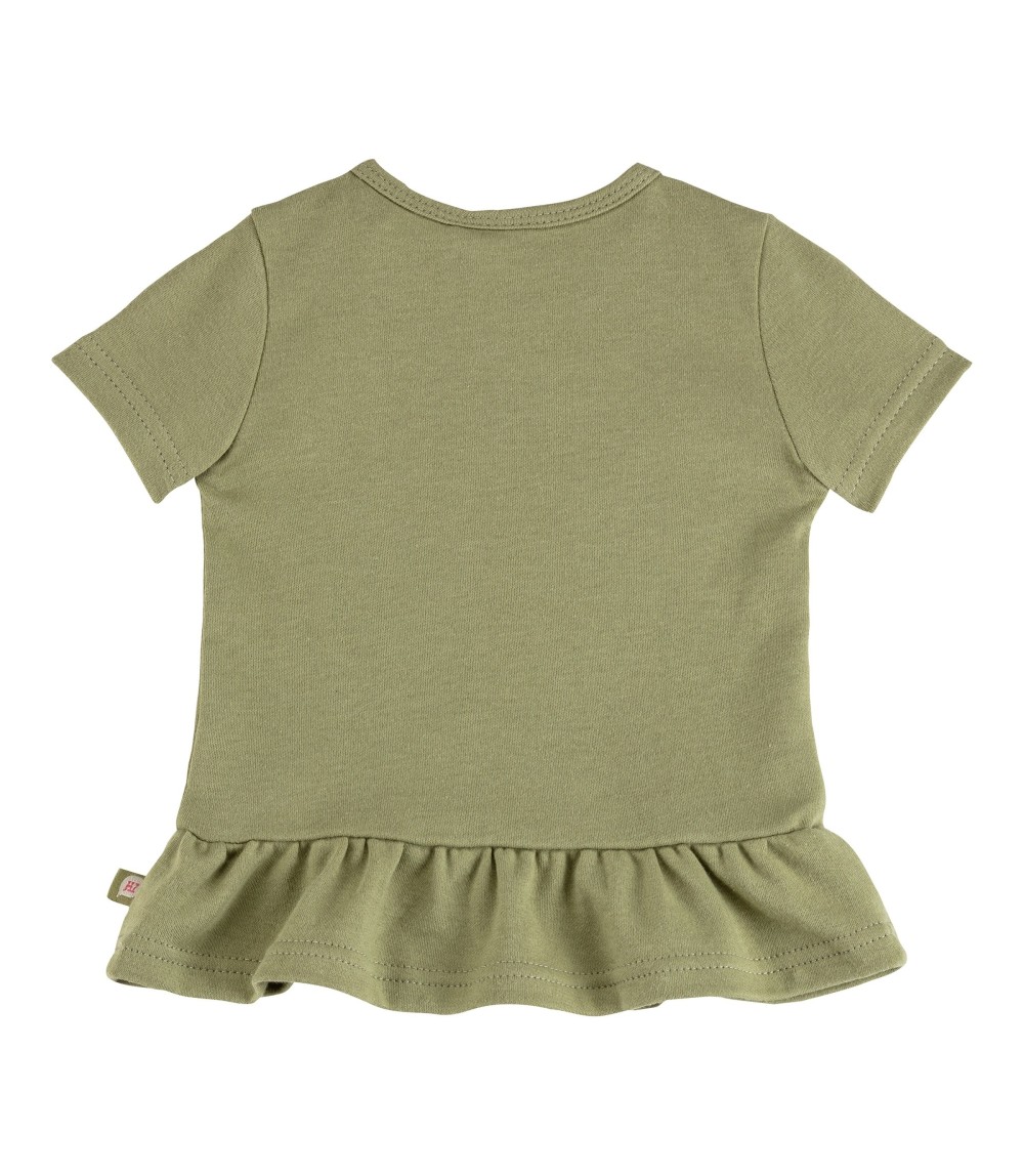 T-Shirt mit Volant Giraffe