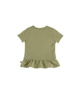 T-Shirt mit Volant Giraffe