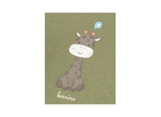 T-Shirt mit Volant Giraffe