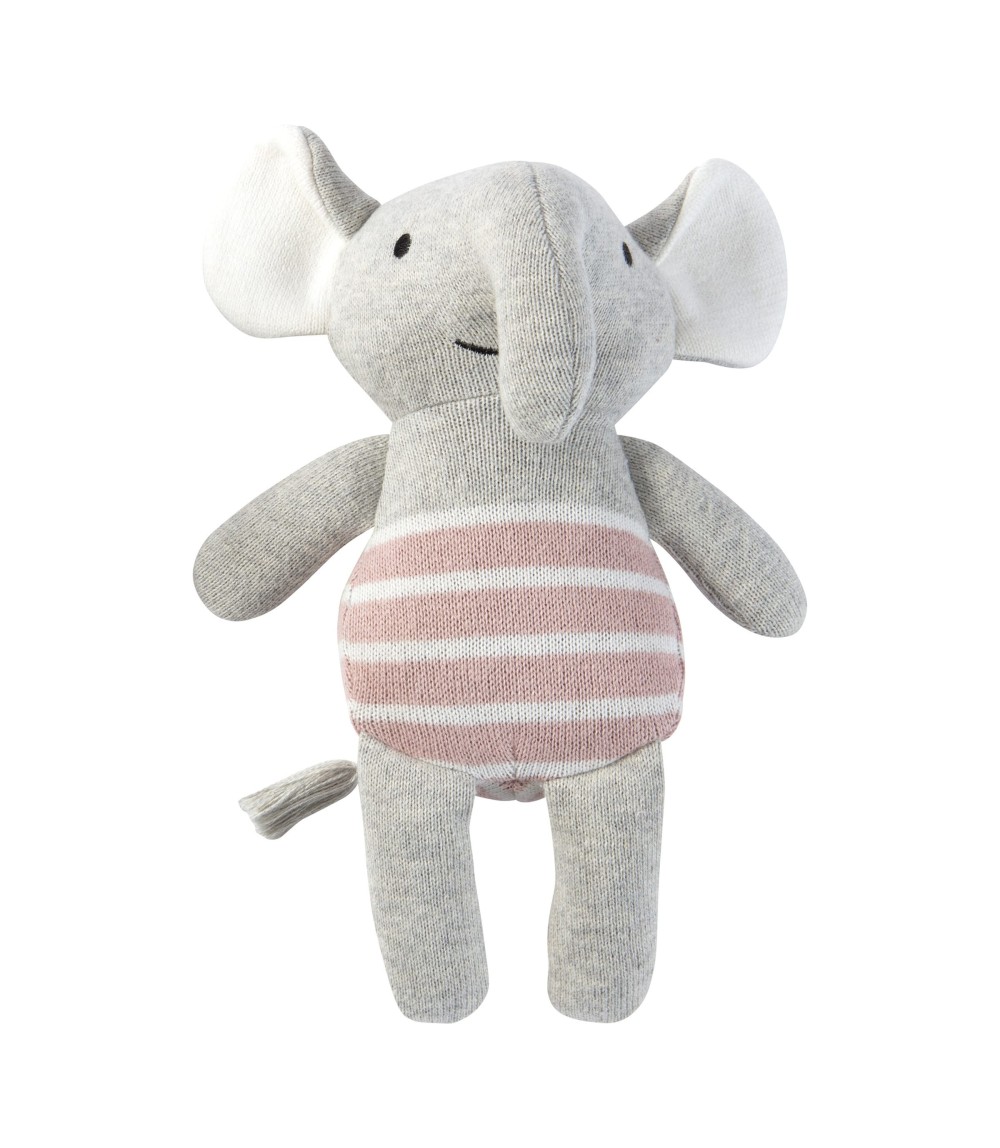 Babydecken-Set mit Greifling Elefant 80x100 cm