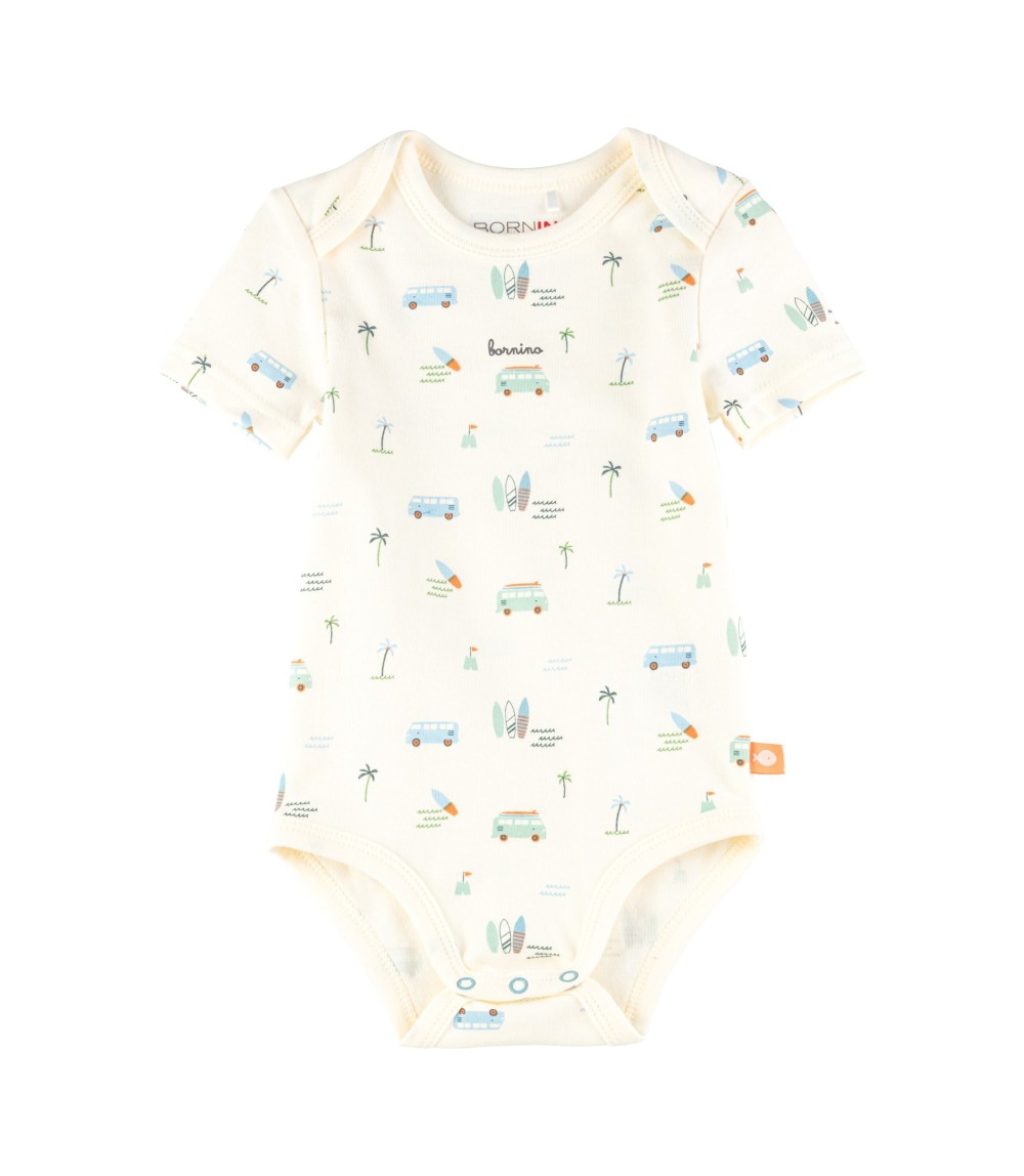 3er-Pack Bodys kurzarm Strand Ringel