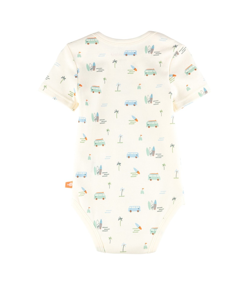 3er-Pack Bodys kurzarm Strand Ringel