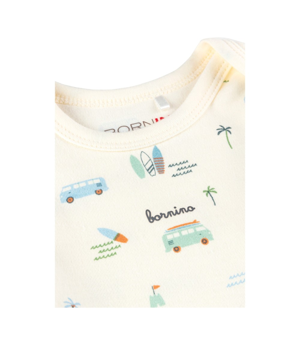 3er-Pack Bodys kurzarm Strand Ringel