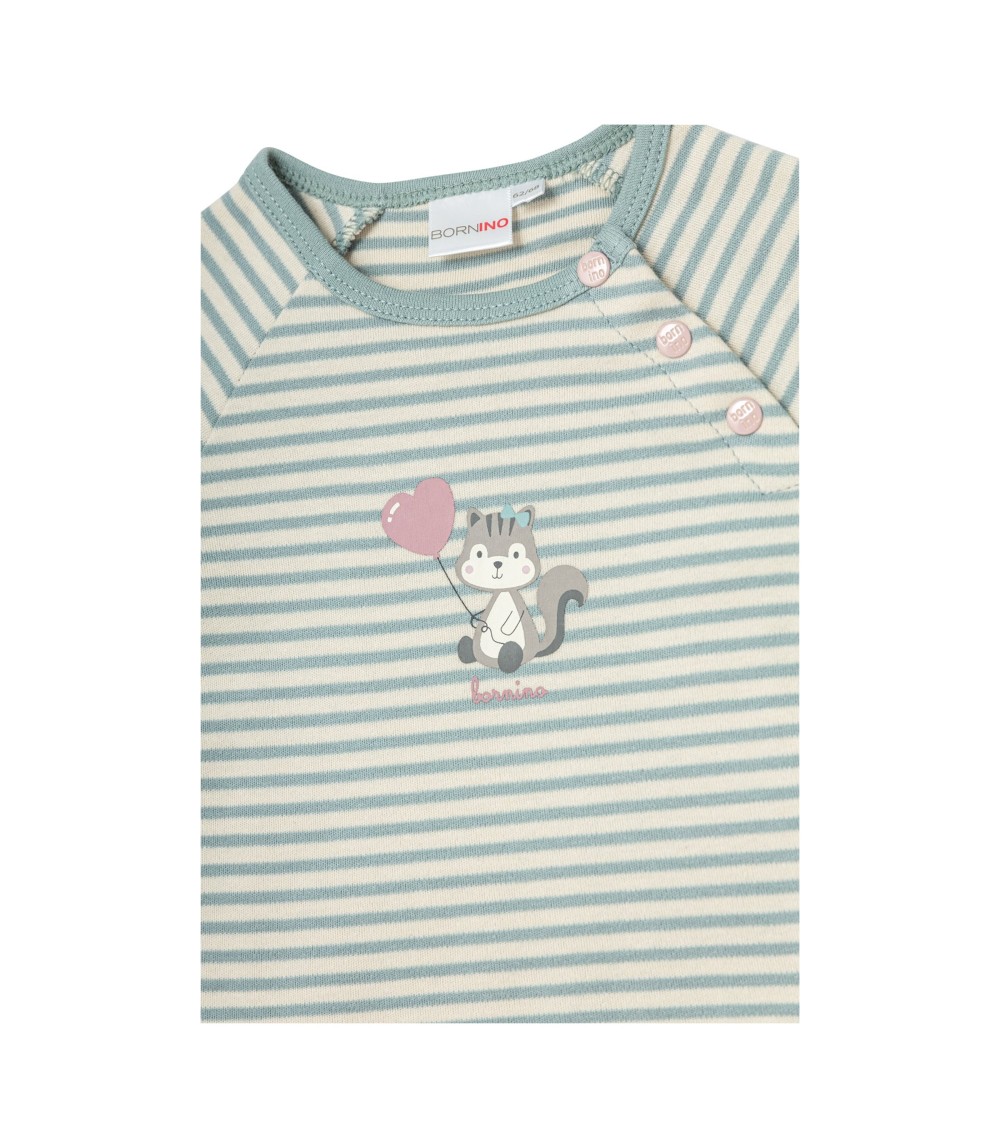 Raglanshirt langarm Ringel Eichhörnchen