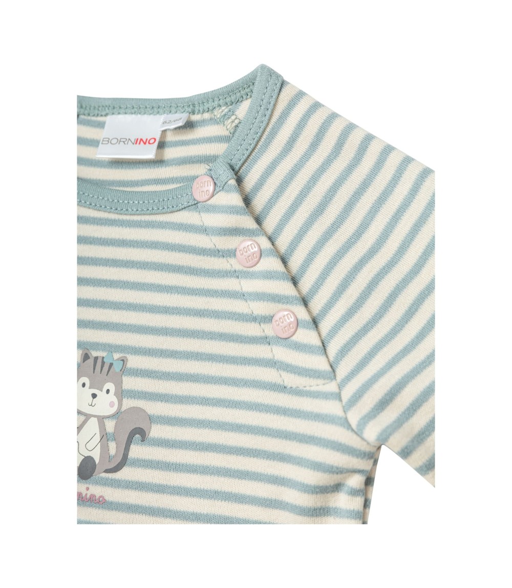 Raglanshirt langarm Ringel Eichhörnchen