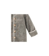 Wollfleece-Overall mit Klappbündchen aus Merinowolle