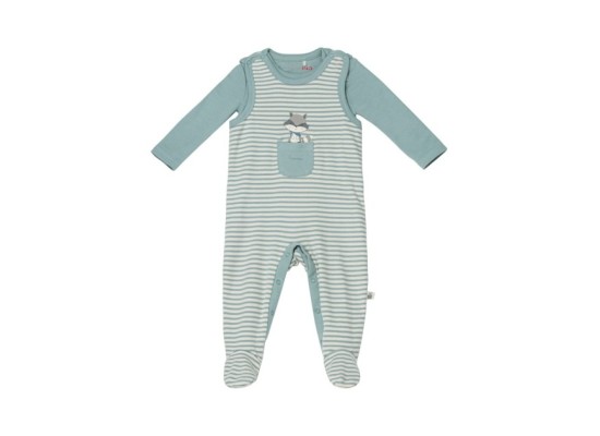 Strampler-Set 2-tlg. mit Body Ringel