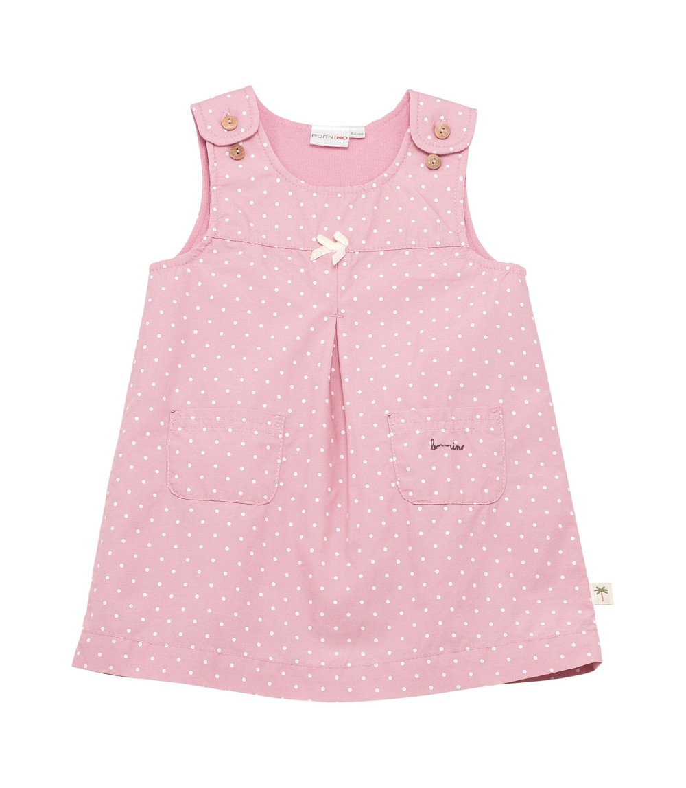 2-tlg. Set Webkleid mit Shirt Punkte