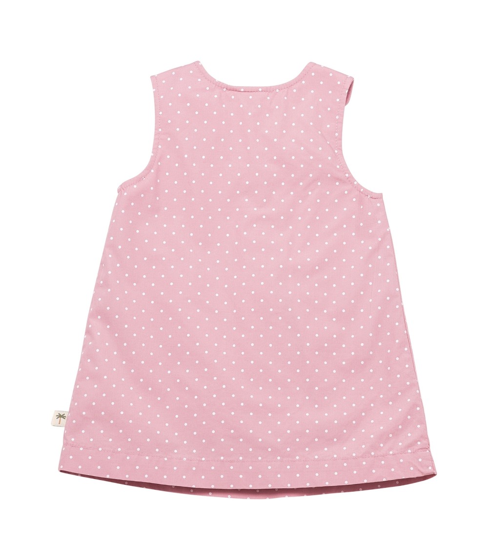 2-tlg. Set Webkleid mit Shirt Punkte