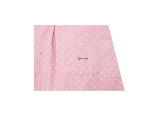 2-tlg. Set Webkleid mit Shirt Punkte