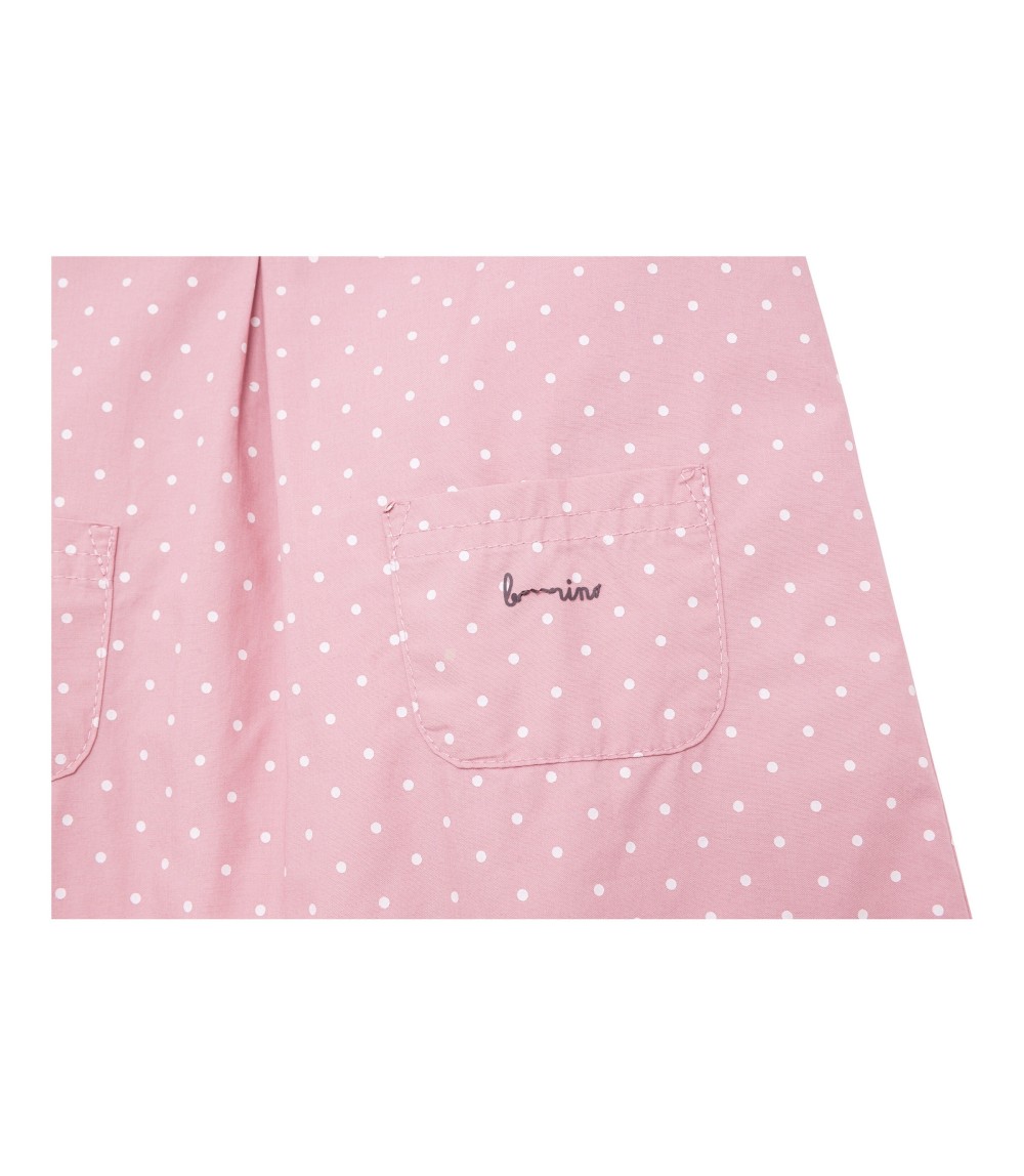 2-tlg. Set Webkleid mit Shirt Punkte